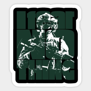 I Fear Nothing Elite Soldier Sticker